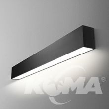 Set_tru_57 hermetic kinkiet czarny struktura 19,5W LED 2700K IP44
